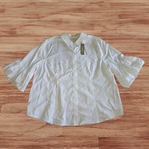 White Button-Up Blouse